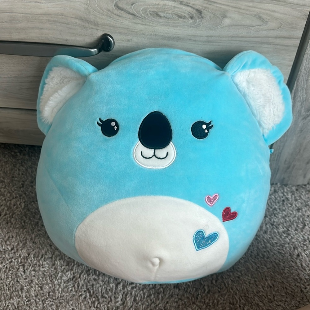 Blue Panda Squishmallow medium size